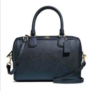 Authentic Coach Metallic Crossgrain SHOULDER STRAP